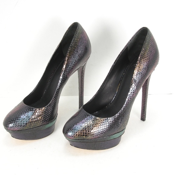 NEW BRIAN ATWOOD FERGUSON SNAKE SKIN PUMPS